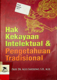 HAK KEKAYAAN INTELEKTUAL DAN PENGETAHUAN TRADISIONAL