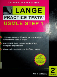 LANGE PRACTICE TESTS USMLE STEP 1, 2nd EDITION