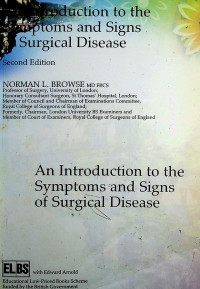 An Introduction to the Symptoms and Signs of Surgical Disease