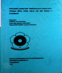 PENGARUH LATIHAN HOP TERHADAP DAYA LEDAK OTOT TUNGKAI SISWA PUTRA KELAS VIII SMP NEGERI 8 PALEMBANG