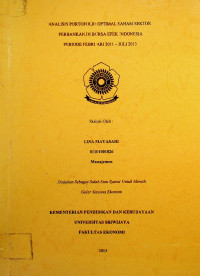 ANALISIS PORTOFOLIO OPTIMAL SAHAM SEKTOR PERBANKAN DI BURSA EFEK INDONESIA PERIODE FEBRUARI 2011 - JULI 2013