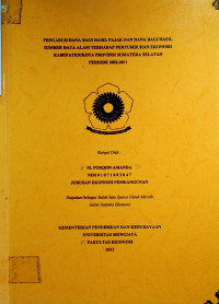 PENGARUH DANA BAGI HASIL PAJAK DAN DANA BAGI HASIL SUMBER DAYA ALAM TERHADAP PERTUMBUHAN EKONOMI KABUPATEN/KOTA PROVINSI SUMATERA SELATAN PERIODE 2002-2011