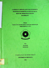 GAMBARAN AMSLER GRID PADA PENDERITA RETINOPATI DIABETIKA DI BAGIAN MATA RSUP DR. MOHAMMAD HOESIN PALEMBANG