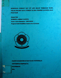 HUBUNGAN PUSH-UP DAN SIT AND REACH TERHADAP HASIL TOLAK PELURU GAYA O’BRIEN SMA NEGERI 3 TANJUNG RAJA OGAN ILIR