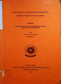 ISOLASI SENYAWA DIHIDROCALKON DARI BUNGA TUMBUHAN SUKUN (Artocarpus commimis)