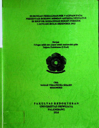 HUBUNGAN PERSALINAN PER VAGINAM PADA PRESENTASI BOKONG DENGAN ASFIKSIA NEONATUS DI RSUD DR MOHAMMAD HOESIN PERIODE 1 JANUARI 2012-31 DESEMBER 2012