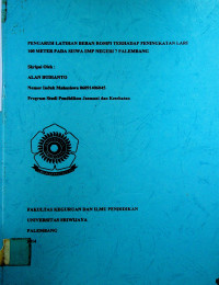 PENGARUH LATIHAN BEBAN ROMPI TERHADAP PENINGKATAN LARI 100 METER PADA SISWA SMP NEGERI 7 PALEMBANG