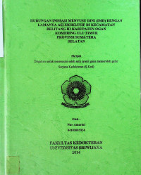 HUBUNGAN INISIASI MENYUSU DINI (IMD) DENGAN LAMANYA ASI EKSKLUSIF Dl KECAMATAN BELITANG III KABUPATEN OGAN KOMERING ULU TIMUR PROVINSI SUMATERA SELATAN