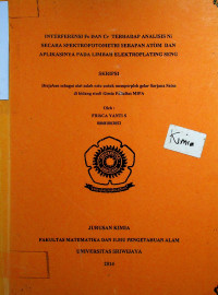 INTERFERENSI Fe DAN Cr TERHADAP ANALISIS Ni SECARA SPEKTROFOTOMETRI SERAPAN ATOM DAN APLIKASINYA PADA LIMBAH ELEKTROPLATING SENG