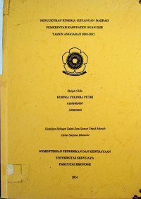 PENGUKURAN KINERJA KEUANGAN DAERAH PEMERINTAH KABUPATEN OGAN IUR TAHUN ANGGARAN 2008-2012