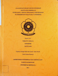 ANALISIS DAN DESAIN SISTEM INFORMASI AKUNTANSI PERSEDIAAN (STUDI KASUS: URUSAN PEMASARAN TEH KEMASAN PT. PERKEBUNAN NUSANTARA VI (PERSERO)