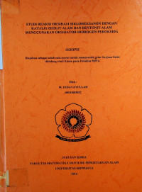 STUDI REAKSI OKSIDASI SIKLOHEKSANON DENGAN KATALIS ZEOLIT ALAM DAN BENTONIT ALAM MENGGUNAKAN OKSIDATOR HIDROGEN PEROKSIDA