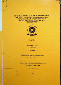 PENGARUH PROFITABILITAS DAN PENGUNGKAPAN CORPORATE SOCIAL RESPONSIBILITY TERHADAP NILAI PERUSAHAAN MANUFAKTUR YANG TERDAFTAR DI BURSA EFEK INDONESIA PERIODE 2010-2013