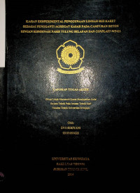 KAJIAN EKSPERIMENTAL PENGGUNAAN LIMBAH BIJI KARET SEBAGAI PENGGANTI AGREGAT KASAR PADA CAMPURAN BETON RINGAN KOMBINASI PASIR TULUNG SELAPAN DAN CONPLAST WP 421