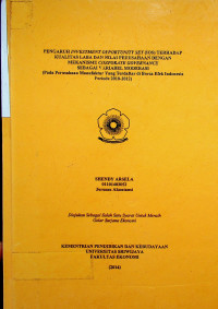 PENGARUH INVESTMENT OPPORTUNITY SET (IOS) TERHADAP KUALITAS LABA DAN NILAI PERUSAHAAN DENGAN MEKANISME CORPORATE GOVERNANCE SEBAGAI VARIABEL MODERASI (Pada Perusahaan Manufaktur Yang Terdaftar di Bursa Efek Indonesia Periode 2010-2012)