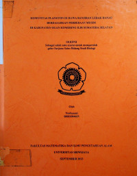 KOMUNITAS PLANKTON DI RAWA BANJIRAN LEBAK DANAU BERDASARKAN PERBEDAAN MUSIM DI KABUPATEN OGAN KOMERING ILIR SUMATERA SELATAN