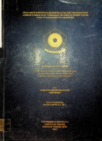 PENGARUH SUBSTITUSI RESIDIUM CATALYTIC CRACKING DAN LIMBAH PABRIK BATU TERHADAP NILAI KUAT GESER TANAH PADA TANAH LEMPUNG EKSPANSIF