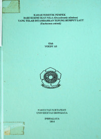 KARAKTERISTIK PEMPEK DARI SURIMI IKAN NILA (Oreochromis niloticus) YANG TELAH DITAMBAHKAN TEPUNG RUMPUT LAUT (Eucheuma cottonii)