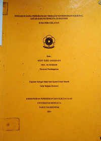 PENGARUH DANA PERIMBANGAN TERHADAP KETIMPANGAN REGIONAL ANTAR KABUPATEN/KOTA DI PROVINSI SUMATERA SELATAN