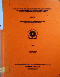 ISOLASI DAN UJI KEMAMPUAN BAKTERI PENAMBAT NITROGEN NON SIMBIOTIK DARI KAWASAN MANGROVE TAMAN NASIONAL SEMBILANG SUMATERA SELATAN