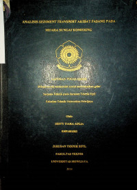 ANALISIS SEDIMENT TRANSPORT AKIBAT PASANG PADA MUARA SUNGAI KOMERING