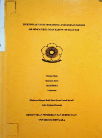 EFEKTIVITAS FUNGSI OPERASIONAL PERUSAHAAN DAERAH AIR MINUM TIRTA OGAN KABUPATEN OGAN ILIR