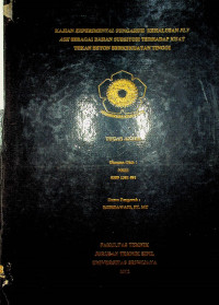 KAJIAN EXPERIMENTAL PENGARUH KEHALUSAN FLY ASH SEBAGAI BAHAN SUBSITUSI TERHADAP KUAT TEKAN BETON BERKEKUATAN TINGGI