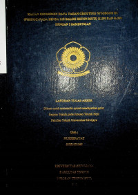 KAJIAN ESPERIMEN DAYA TAHAN GROUTING NITOBOND EC (FOSROC) PADA BENDA UJI BALOK BETON MUTU K-250 DAN K-300 DENGAN 2 SAMBUNGAN