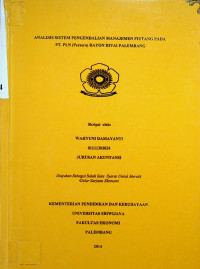 ANALISIS SISTEM PENGENDALIAN MANAJEMEN PIUTANG PADA PT. PLN (PERSERO) RAYON RIVAI PALEMBANG