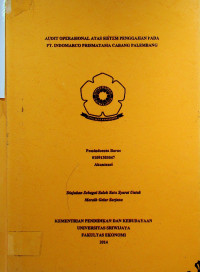 AUDIT OPERASIONAL ATAS SISTEM PENGGAJIAN PADA PT. INDOMARCO PRISMATAMA CABANG PALEMBANG