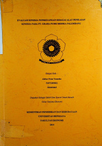 EVALUASI KINERJA NONKEUANGAN SEBAGAI ALAT PENILAIAN KINERJA PADA PT. GRAHA PUSRI MEDIKA PALEMBANG