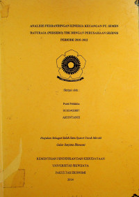 ANALISIS PERBANDINGAN KINERJA KEUANGAN PT. SEMEN BATURAJA (PERSERO) TBK DENGAN PERUSAHAAN SEJENIS PERIODE 2010-2012