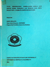 UPAYA MENINGKATKAN PEMBELAJARAN LOMPAT JAUH DENGAN MODEL PERMAINAN CAK INGKLING PADA SISWA KELAS IV SDN 15 SEMBAWA KABUPATEN BANYUASIN