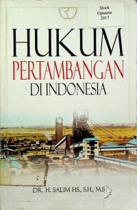 HUKUM PERTAMBANGAN DI INDONESIA