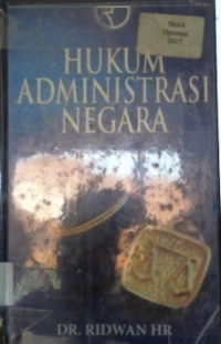 HUKUM ADMINISTRASI NEGARA, Edisi Revisi