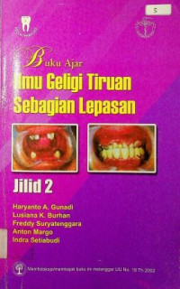 BUKU AJAR ILMU GELIGI TIRUAN SEBAGIAN LEPASAN, Jilid II