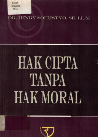 HAK CIPTA TANPA HAK MORAL