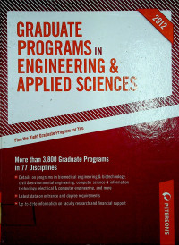 GRADUATE PROGRAMS IN ENGINEERING & APPLIED SCIENCES 2012