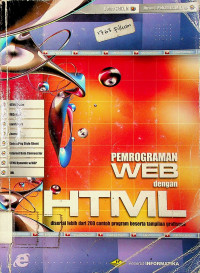 PEMROGRAMAN WEB dengan HTML: disertai lebih dari 200 contoh program beserta tampilan grafisnya