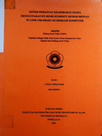 SISTEM PEMANTAU KELEMBABAN UDARA MENGGUNAKANDT-SENSE HUMIDITY SENSOR DENGAN PC-LINK USB SMART I/O BERBASIS KOMPUTER