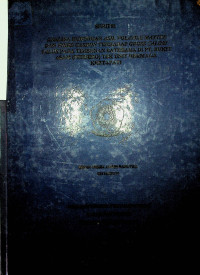 ANALISA HUBUNGAN ASH, VOLATILE MATTER DAN FIXED CARBON TERHADAP GROSS CALORI VALUE PADA TIMBUNAN BATUBARA DI PT. BUKIT ASAM (PERSERO) TBK UNIT DERMAGA KERTAPATI