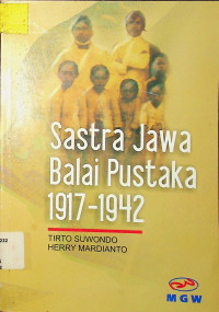 Sastra Jawa Balai Pustaka 1917-1942