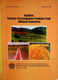 Analisis Sumber Pertumbuhan Produksi Padi Wilayah Sumatera