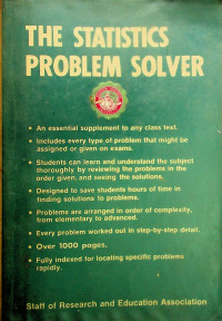 THE STATISTICS PROBLEM SOLVER