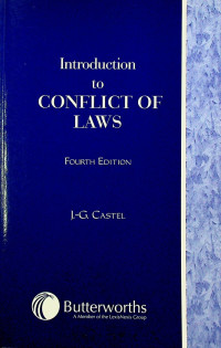 Introduction to CONFLICT OF LAWS, FOURTH EDITION