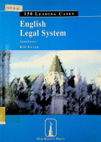 English Legal System; 150 LEADING CASES, THIRD EDITION