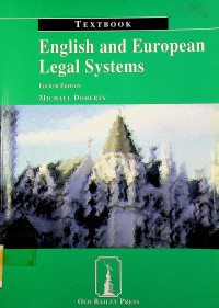 TEXTBOOK; English and European Legal Systems FOURTH EDITION