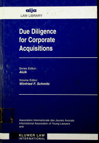 Due Diligence for Corporate Acquisitions