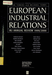 EUROPEAN INDUSTRIAL RELATIONS; IRJ ANNUAL REVIEW 1999/2000