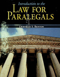 Introduction to the LAW FOR PARALEGALS